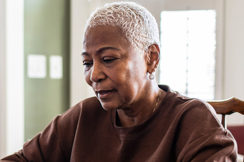 patient with computer